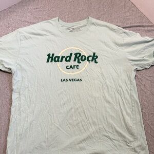 Hard Rock Cafe Las Vegas Men's Tee - Mint Green XXL